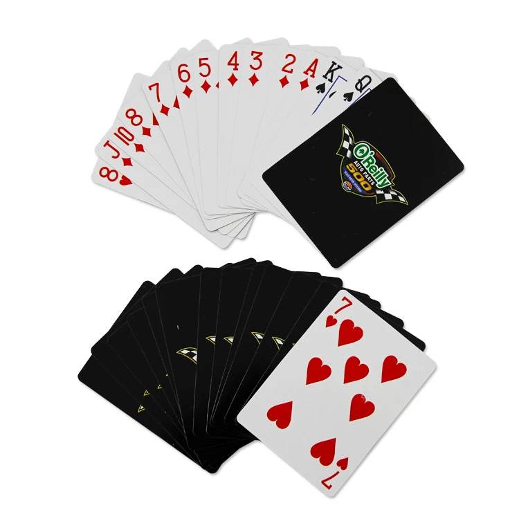 

OEM individuality custom design both sides logo printed plastic paper playing cards, Cmyk 4c printing and oem