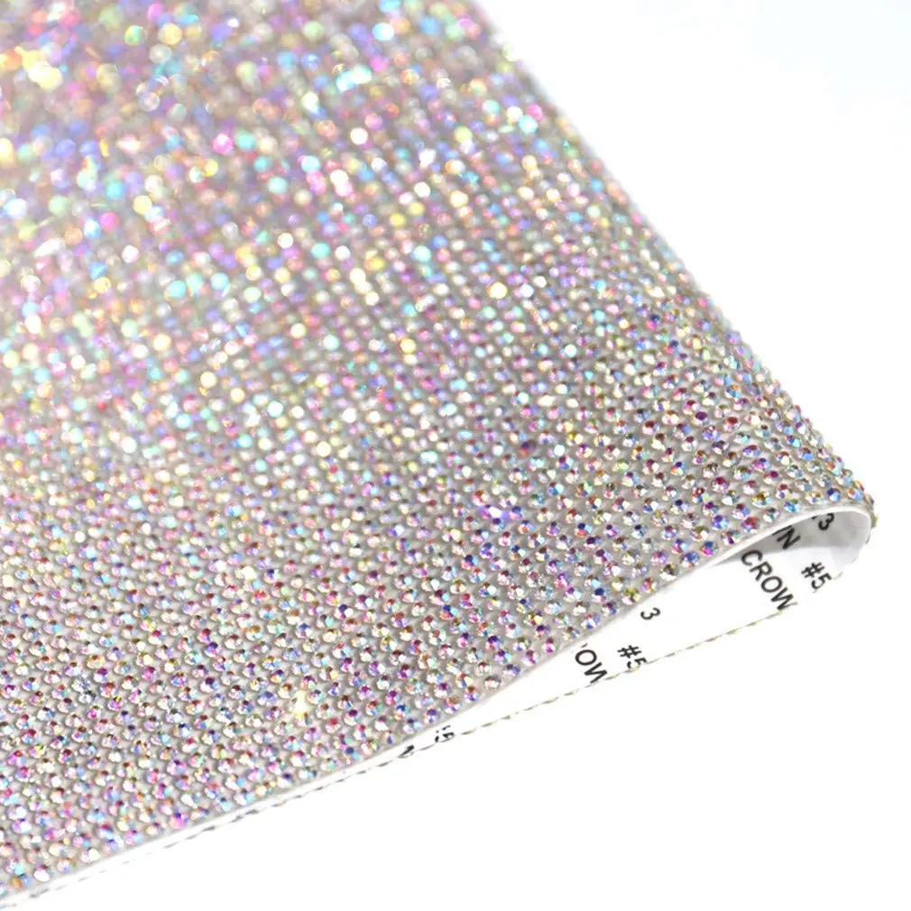 

hot sale bling self adhesive glass crystal rhinestone sheet for women shoes garments bags