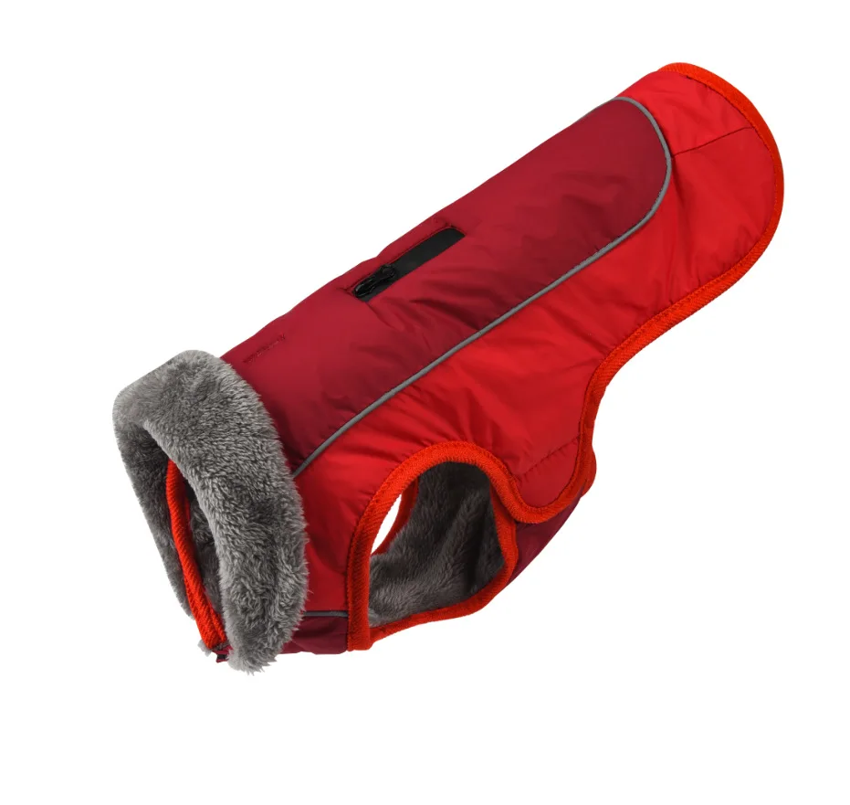 

Modern Design Cozy Winter Pet Dog Vest Coat Warm Outdoor Waterproof Pet Winter Reflective Jacket Clothes, As picture