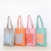 Reusable shopping bags durable foldable grocery storage bag eco friendly shopping bags large capacity colorful tote bags
