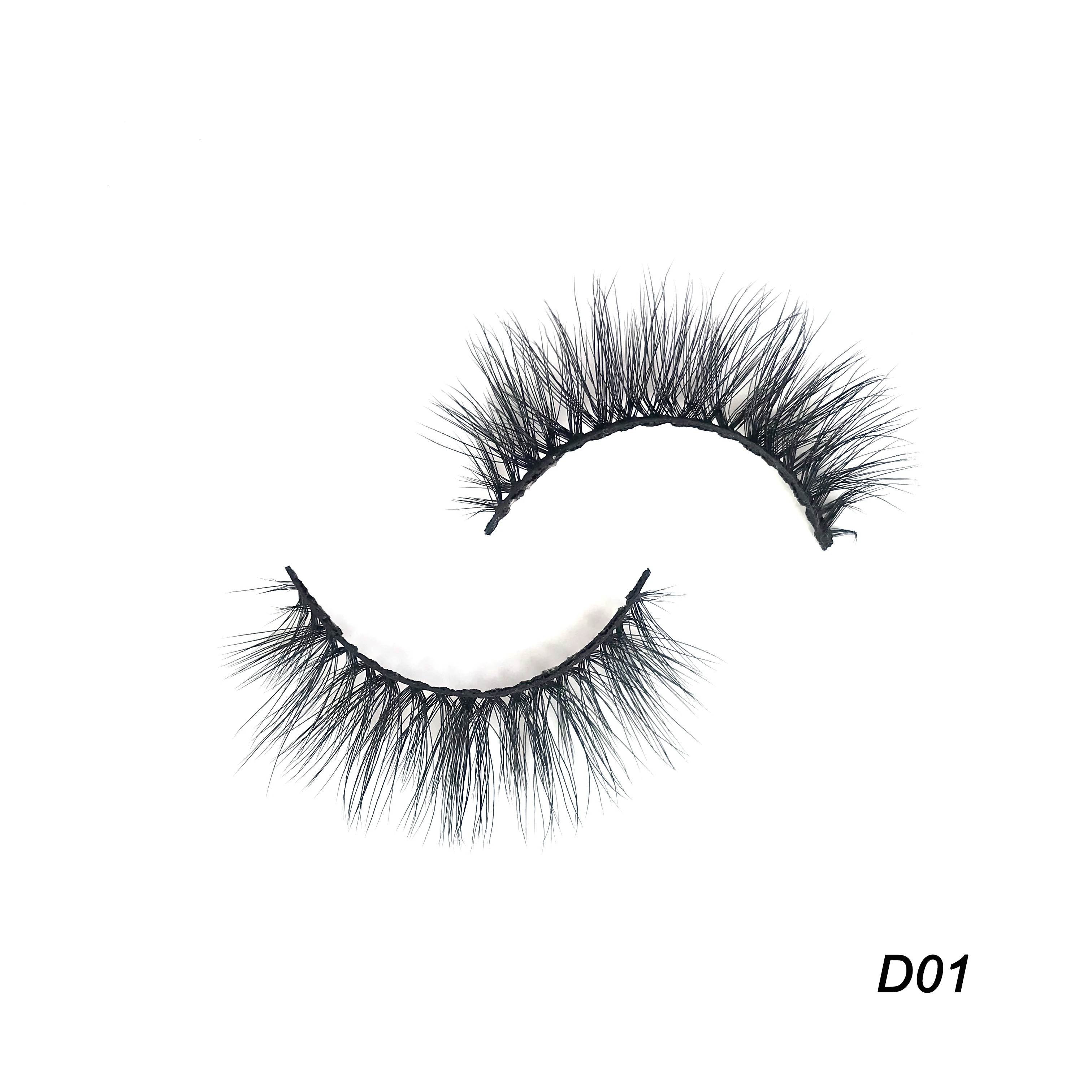 

OEM 3d faux mink lashes Vegan Silk Lashes custom eyelash box packaging