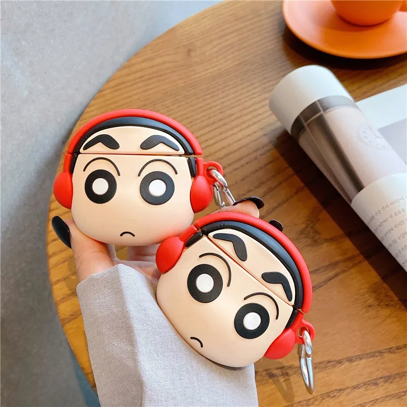 

2021 Cartoon Cute Music Soft Silicone Protective Cover Earphone Case protective Silicon Cover for Airpods 1 2 Pro