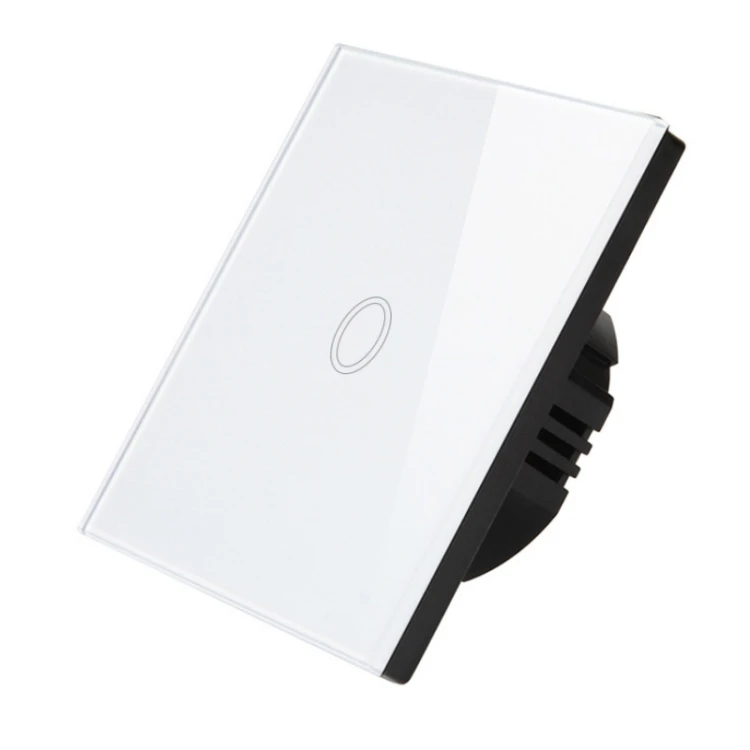 

86mm Wall Touch Switch Smart Home Wall Light Switch Wireless Tempered Glass Touch EU / UK Standard