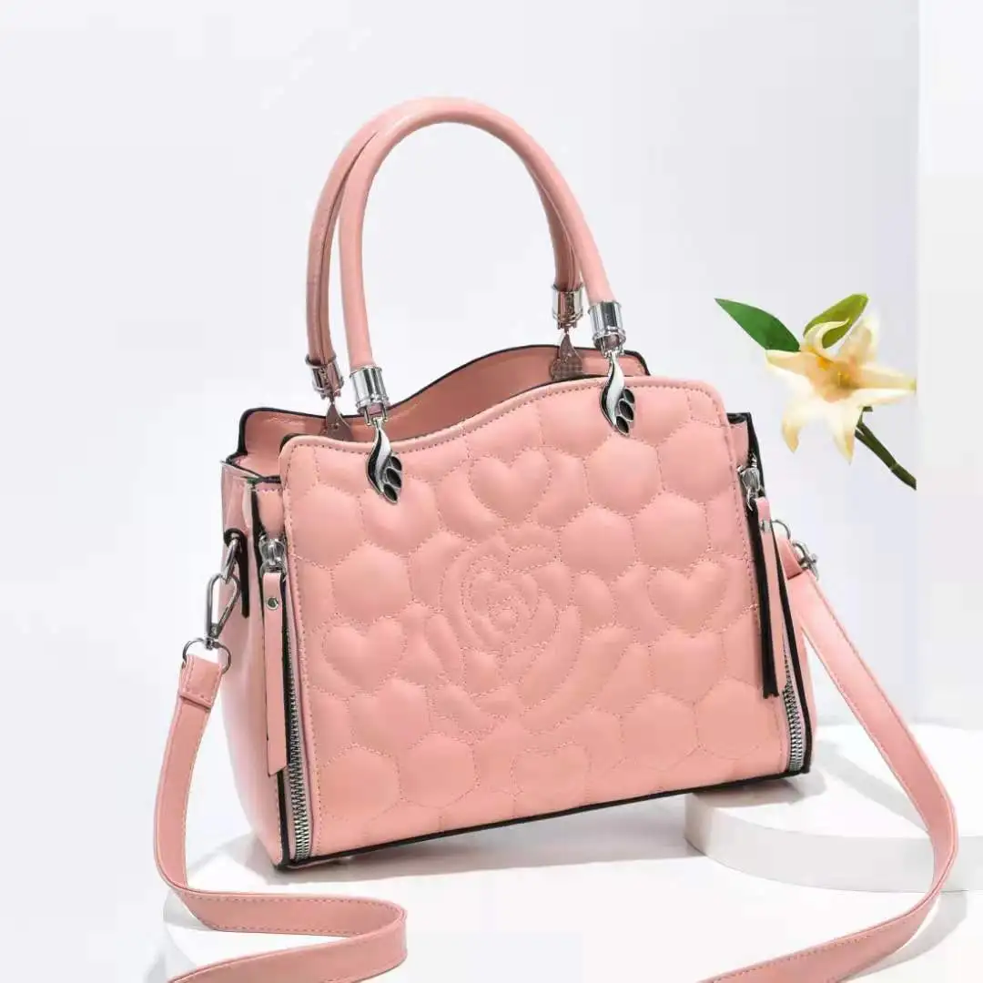 

DL094-28 Ladies leisure handbag large capacity shoulder bag crossbody bag Guangzhou wholesale leather bag, Black....