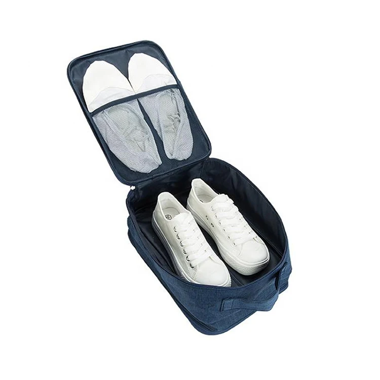 3 in 1 Travel Shoe Bags Foldable Waterproof Shoe Puches Organizer-Double Layer Men Women,Black Waterproof Portable Mesh Shoe Bags