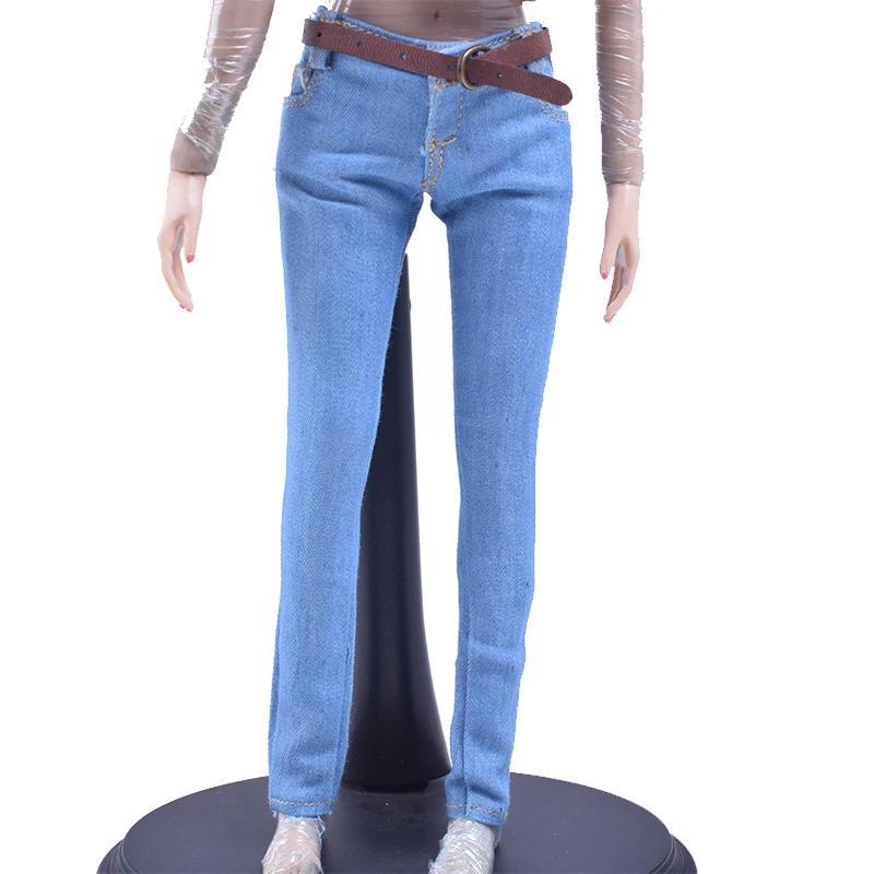 

1/6 Scale Female Figure Clothes Women's skinny Jeans 3 Colors For 6Inch 12Inch Dolls Model, A/b/c