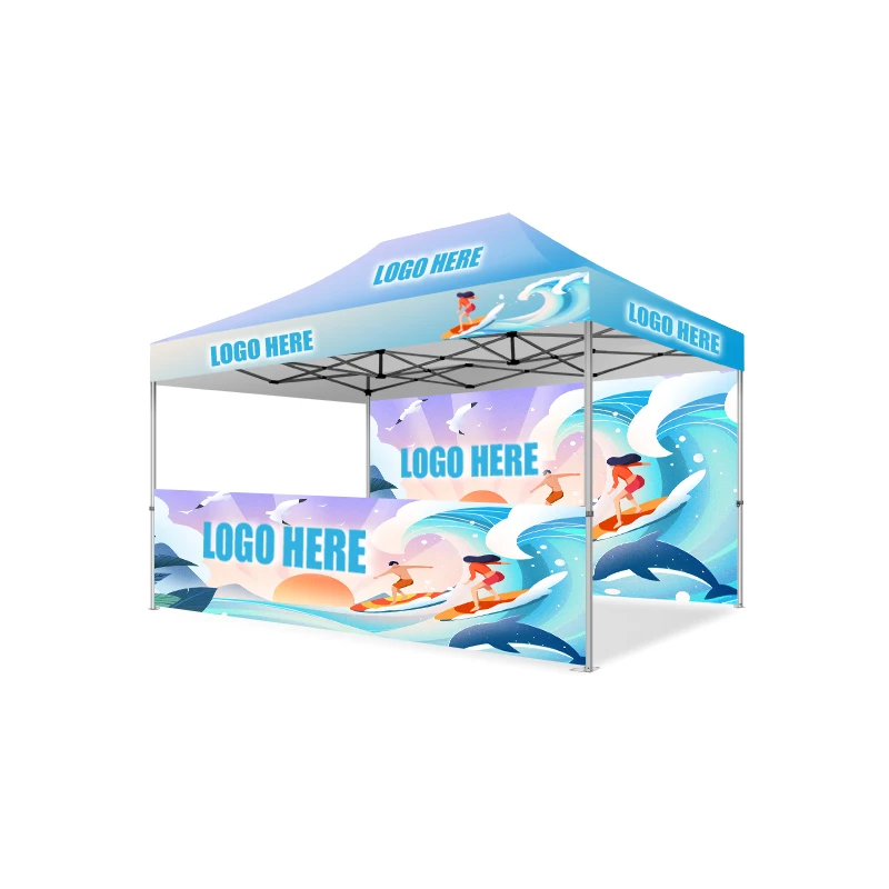 6x6 Waterproof Portable Custom Logo Canopy Tent for Events Produced by Chinese Manufacturer Gazebo Tent