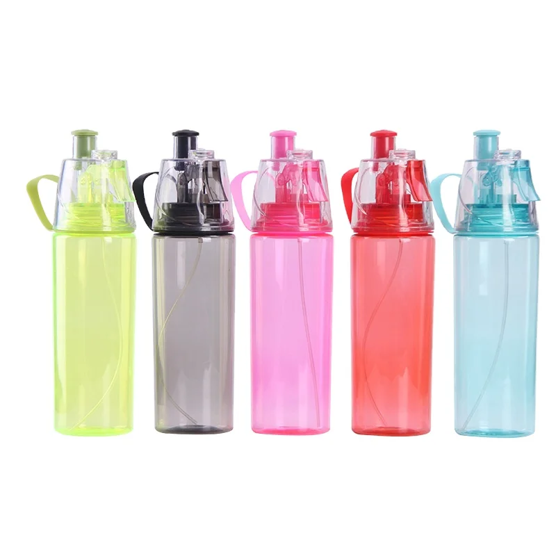 

COOL-Chunlong Hot Creative outdoor kettle 600ml plastic cup spray sports cup gift cup custom, Transparent