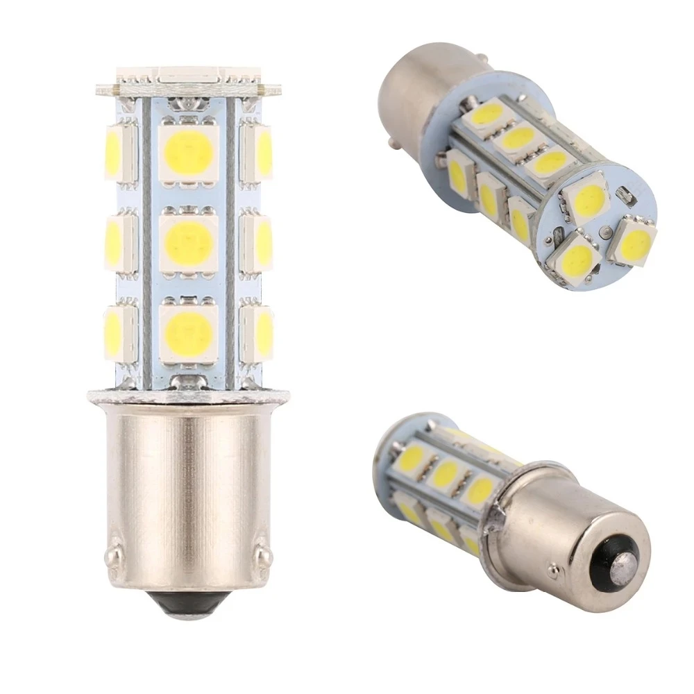 

LED Car headlight fog light turn signal light 8000K 1156 BA15S 1141 1073 1095 Base 18 SMD 5050 LED Replacement Bulb 12V