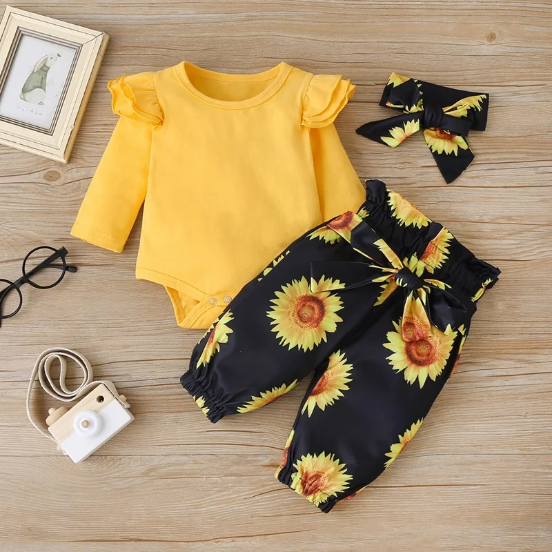 

New Toddler Girl Clothes Baby Clothes Set 2pcs Clothing Printed Cotton Long Sleeve Autumn Winter Spring Cloth Girls Clothes Sets