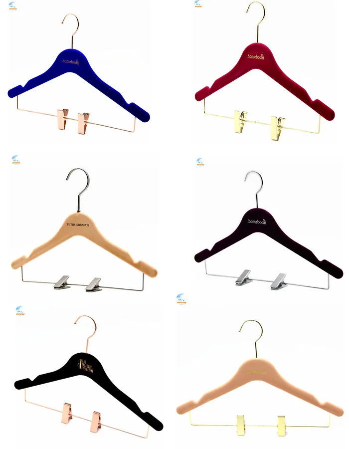 Wholesale Hangers Colorful Kids Clothes Hanger Velvet Flocked Buy