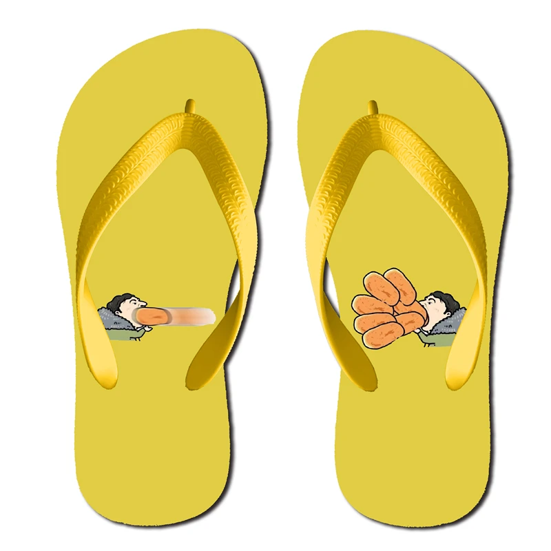 custom pvc slipper wedding flipflops women print