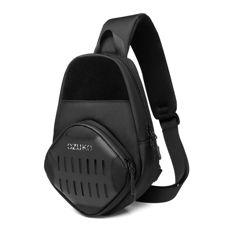 

Black Crossbody Custom Big Cross Body Outdoor Fashion Sports Sling Unisex Vest Reflective Messenger Bags Tactical Chest Bag, Black,grey,blue,army green,red,camo