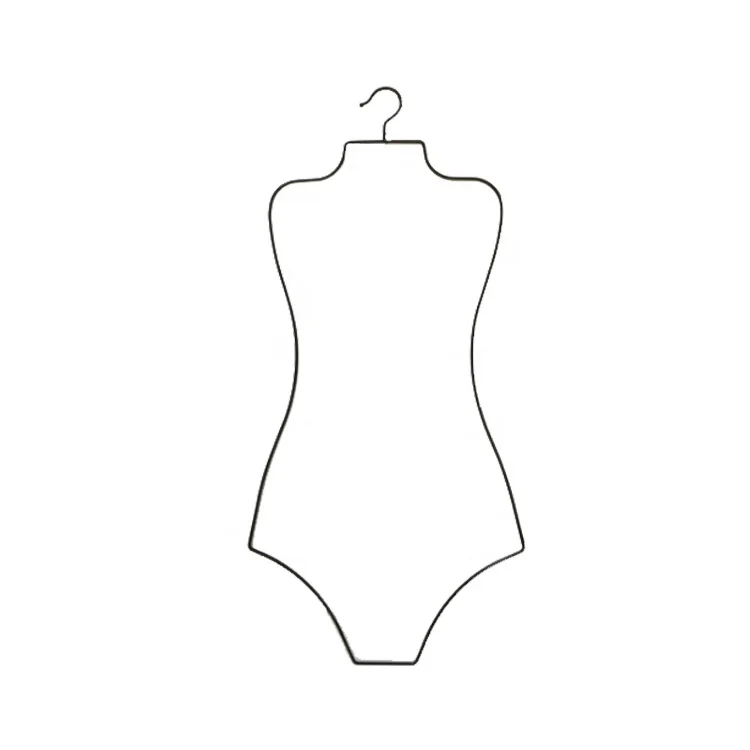 

Wholesale Custom Straight Boobs Metal Black Hanger For Swimwear Bikini, Gold,black