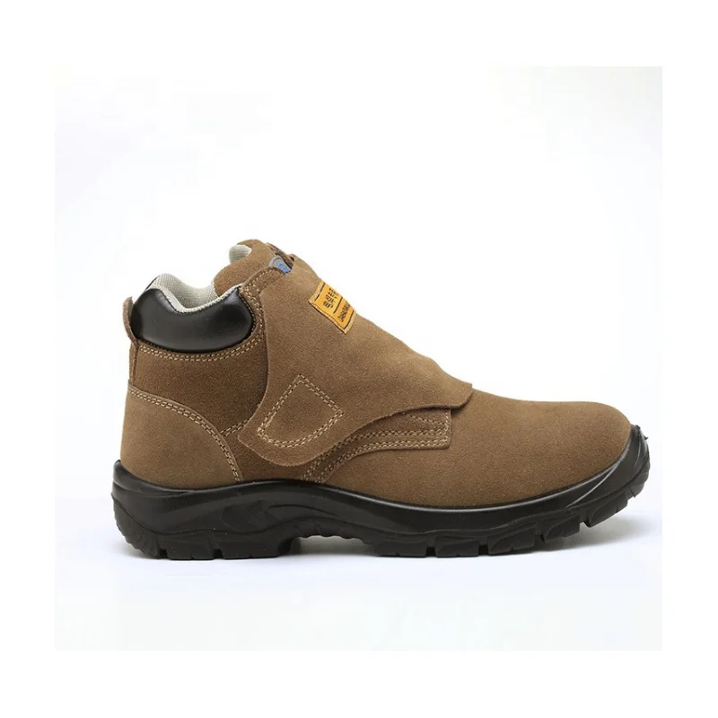 

2020 Hot Sale Brown Shoes Safety Industrial Plastics toe Work Boot for men work