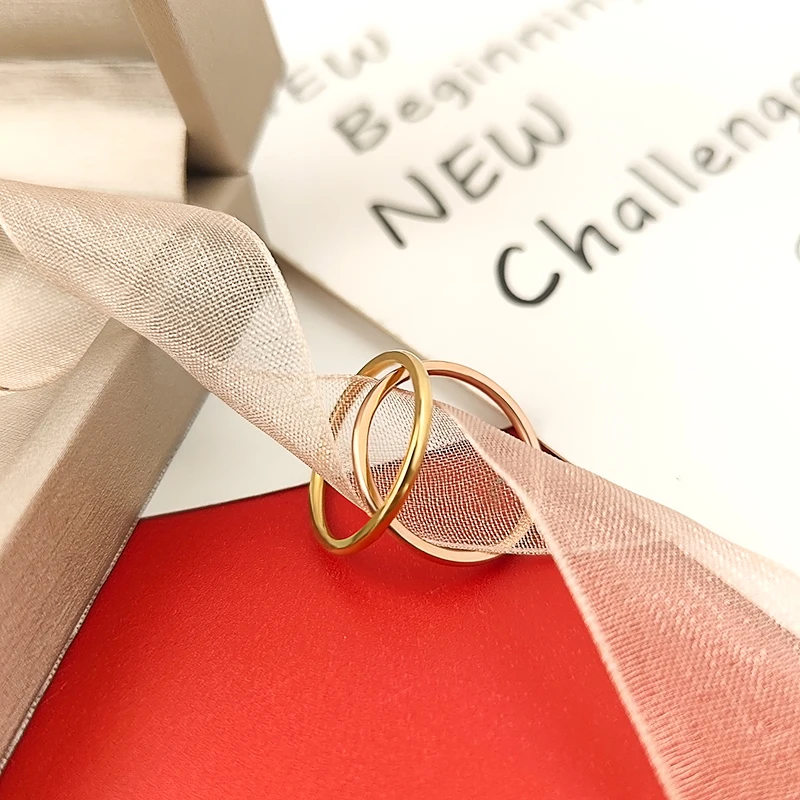 Glossy plain ring thin ring pe