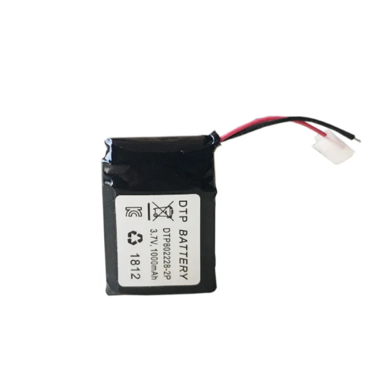 3.7Wh DTP802228 1000mah 3.7v lithium polymer battery