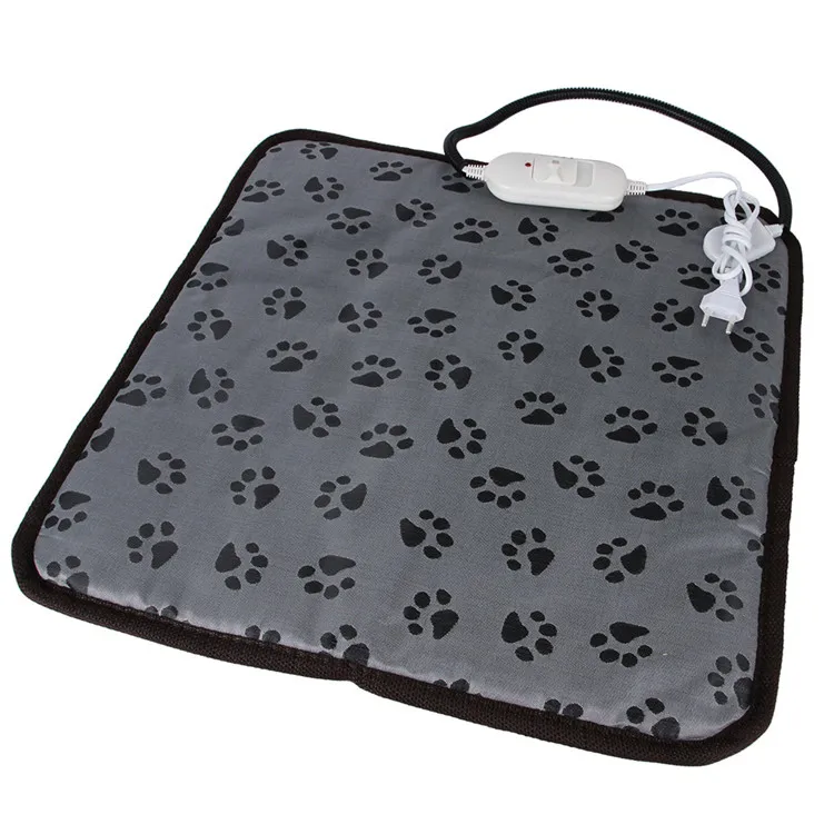 

High-qualtiy Pet Heating Electric Blanket in Winter Pet Rest Sleeping Mat Bed Sofa Indoor Warmer Heated Pad, Grey