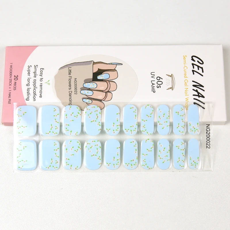 

Nail accessories wholesale Huizi semi-cured gel strips Gel nail with the UV