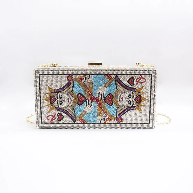 

Hot selling bling crystal clutch diamond bag rhinestones wallets handbag party card money purse for women, 3colors
