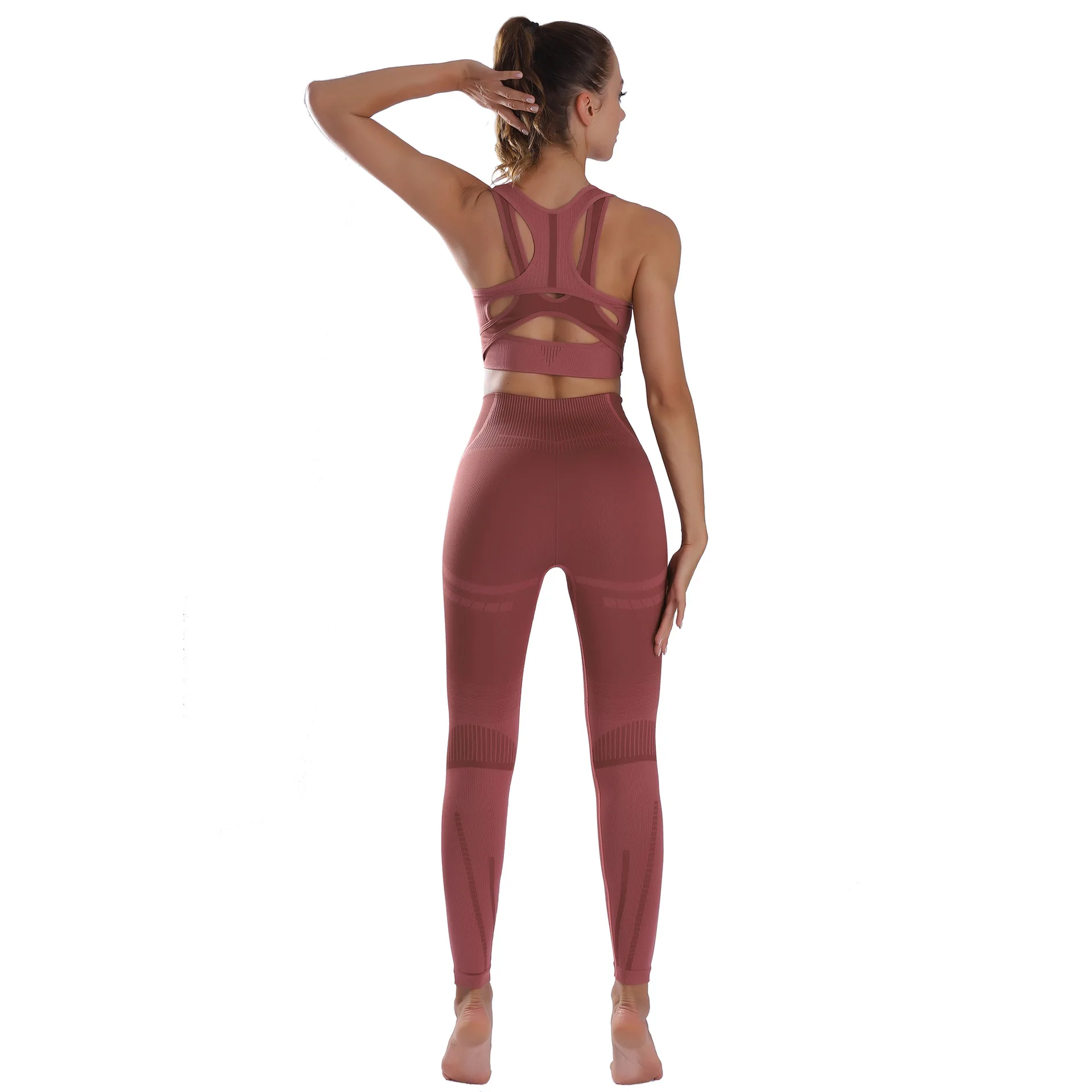 

Yoga Wear Seamless Fitness Sports Underwear HygroscopicHip-lifting Yoga Wear Female Suit