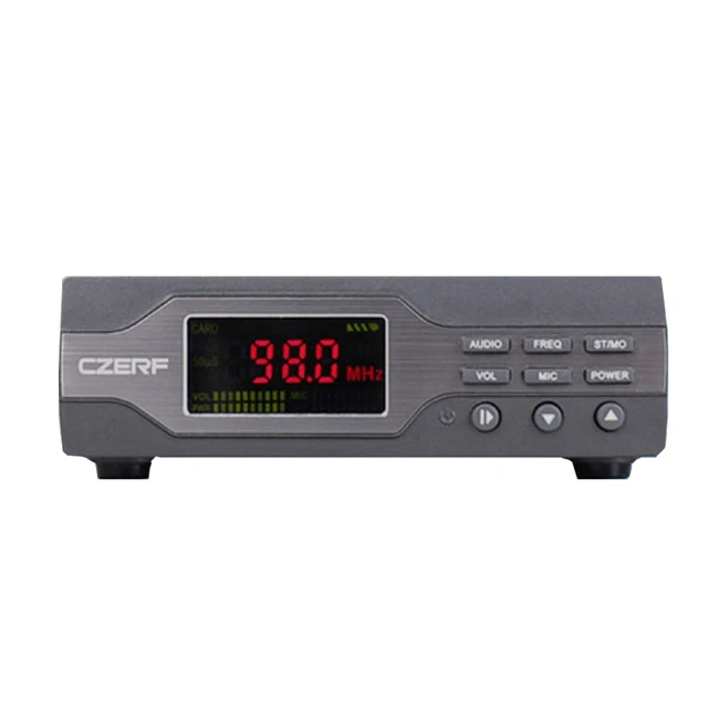 

CZERF 0-1w 11 Levels Adjustable Power MP3 Small Transmitter with Battery