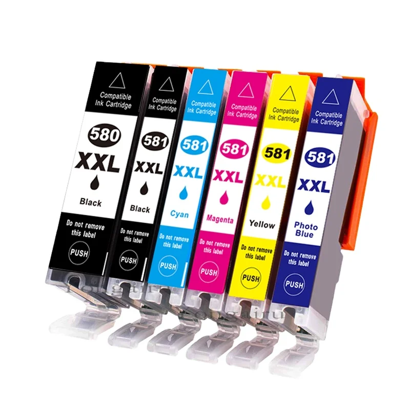 Prospect PGI-580XXL CLI-581XXL PGI580XXL CLI581XXL PGI-580 CLI-581 PGI580 CLI581 Compatible Color Inkjet for canon Ink Cartridge