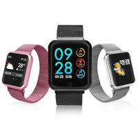 

P68 smartwatch IP68 waterproof Dynamic heart rate blood pressure monitor PK B57 for iPhone Apple Sport Health P68 smart watch