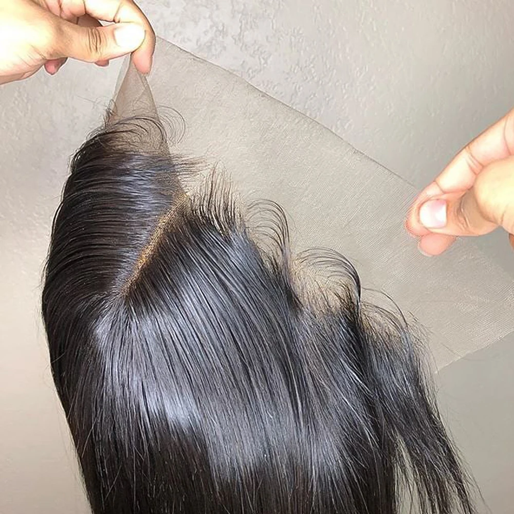 
JP Top Quality transparent HD Lace Frontal Closure, Pre Plucked HD Lace Frontal with baby hair, HD Swiss 13x6 13x4 Lace closure 