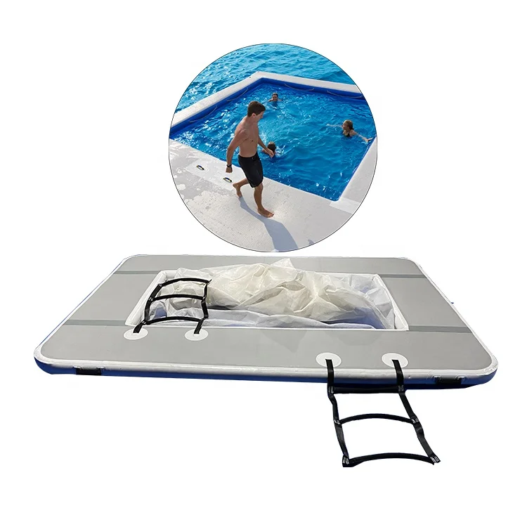 Foldable Inflatable Yacht Floating Ocean Sea Swimming Pool with Anti Jellyfish Net