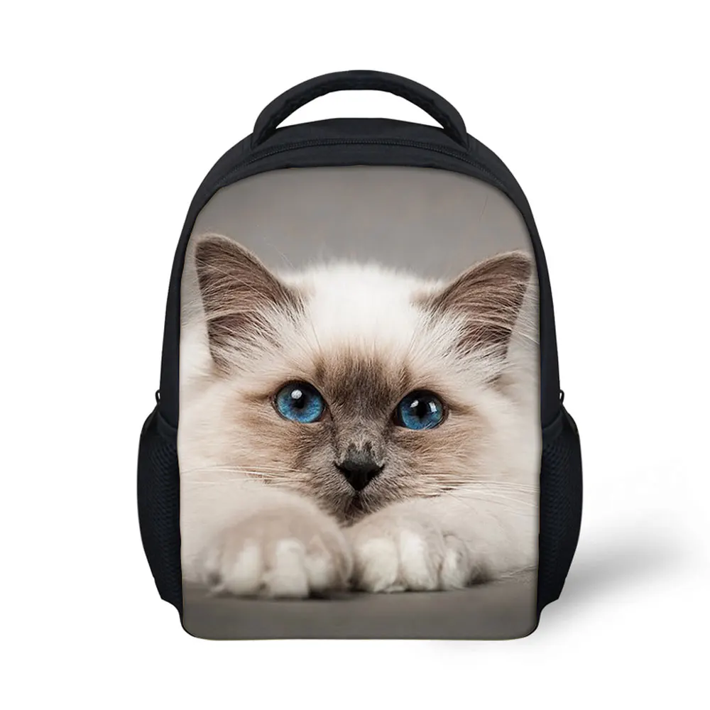 

custom cat image designers bookbags hipster kids little children fashion school bag