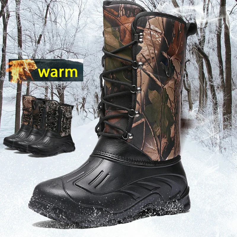 

CUNGEL winter hunting boots fishing boots for men