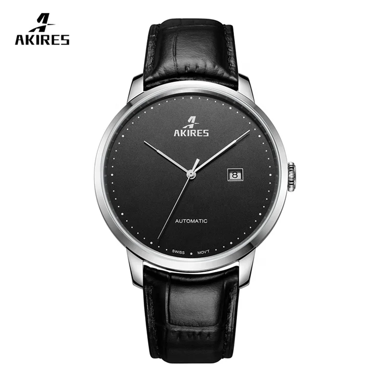 

Factory wholesale custom logo chronograph watch sapphire glass Swiss ETA 2824 mens watch