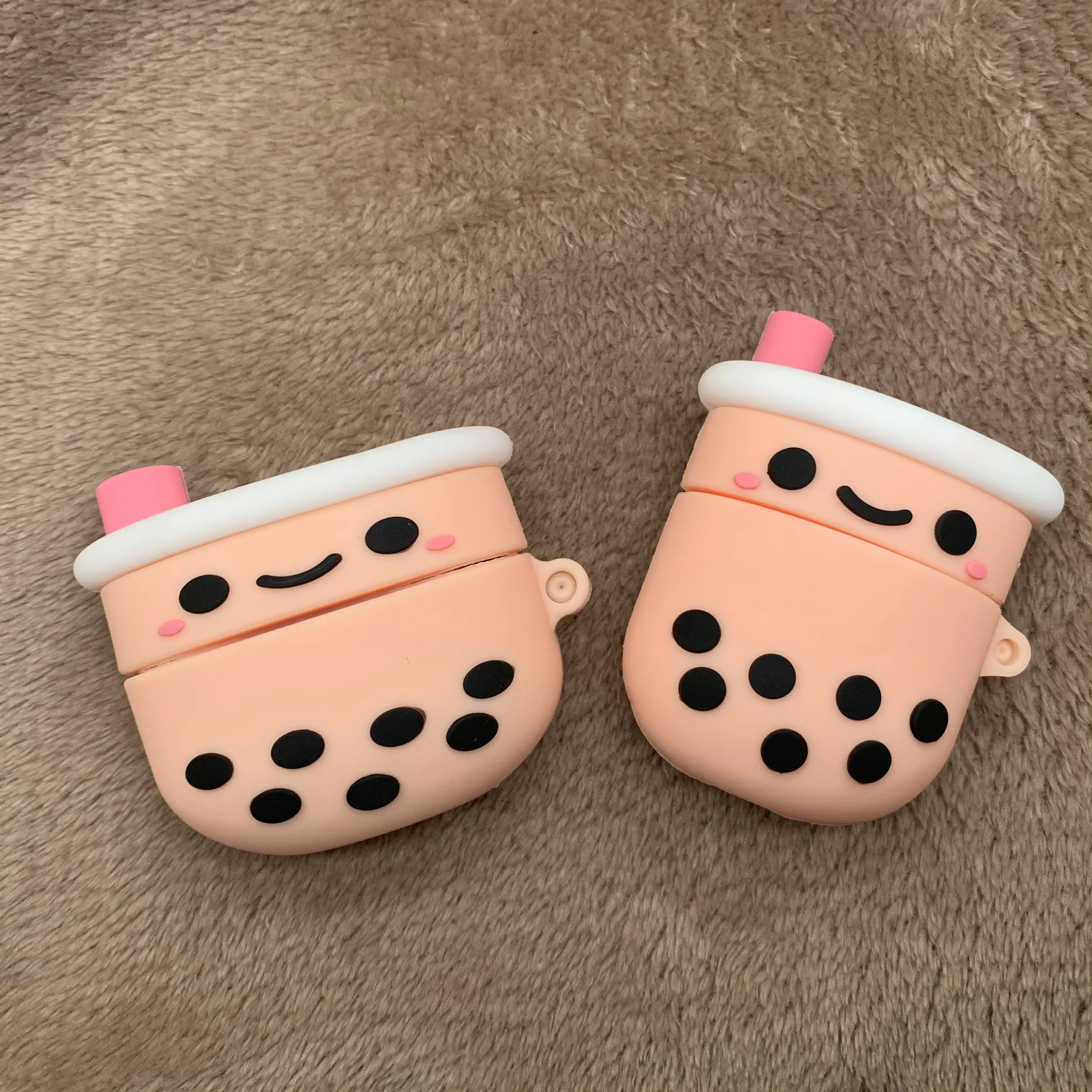 

3D Boba Tea Silicone Protective Cover For Air Pod Cover Skin for Apple Airpods Cases