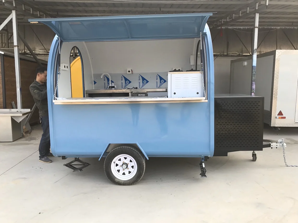 Concession Mobile Kitchen Hot Dog Food Cart Fruit Juice Bar Kiosk For