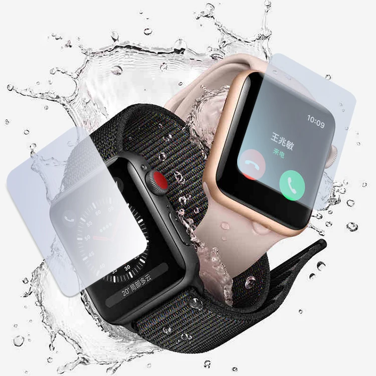 

2.5D 3D Full Glue Full Covered 9H Tpu Tempered Cover Film Screen Protector For Apple Phone Watch Screen Protector Full Cover, Transparency 99% color