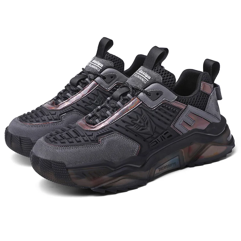 

Mens Sport Shoes Running Breathable Fly knit Tape Athletic Walking Shoes, Black/white/red