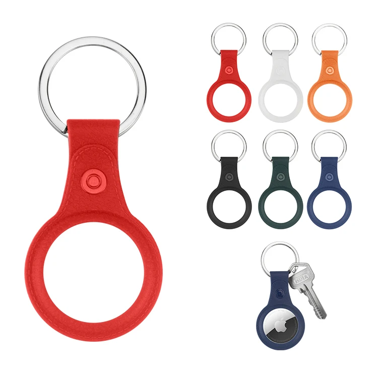 

Dropshipping Anti Lost Tracker Protector For Apple Airtag Case Car Keychain Accessories Protective Holder For Apple Airtag Case, Grey/white/black/blue/orange/red