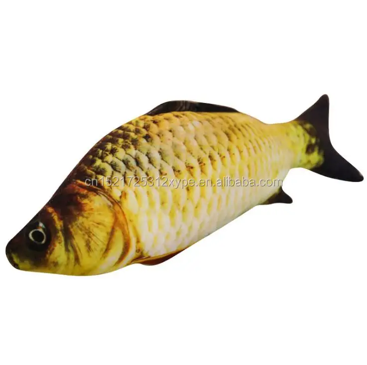 

Funny cat mint fish pillow pet toy grass carp simulation plush cat fish toy, Picture color or customized