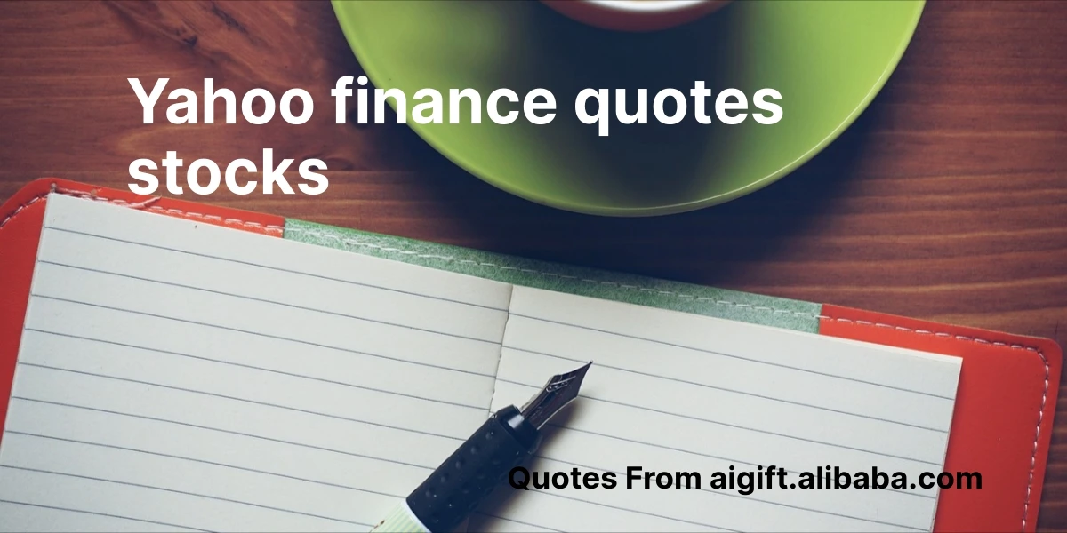 yahoo finance quotes stocks