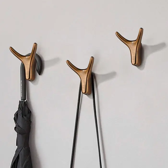 

Wall mounted coat hooks towel with hook rotatable strong mushroom hex cactus channel hardware brass wall hook