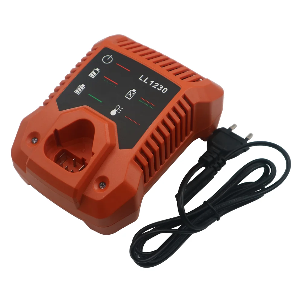 

Hot-Selling Replacement Power Tool Battery Charger For Ridgids 12V Rechargeable Lithium ion Battery AEG Charger LL1230, Orange