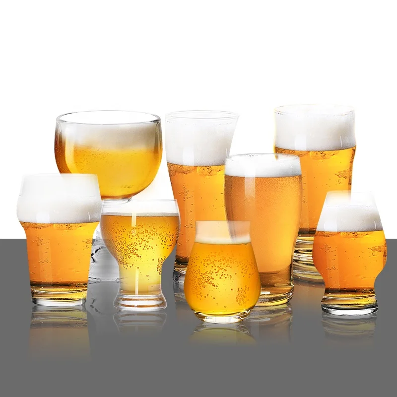 

Jinghuang Glassware Stocked Clear Glasses Accept Custom Logo Craft Beer Glass