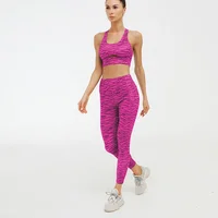 

Ptsports wholesale colorful stripes design sports bra and leggings women yoga gym active outdoor exercise fitness wear sets