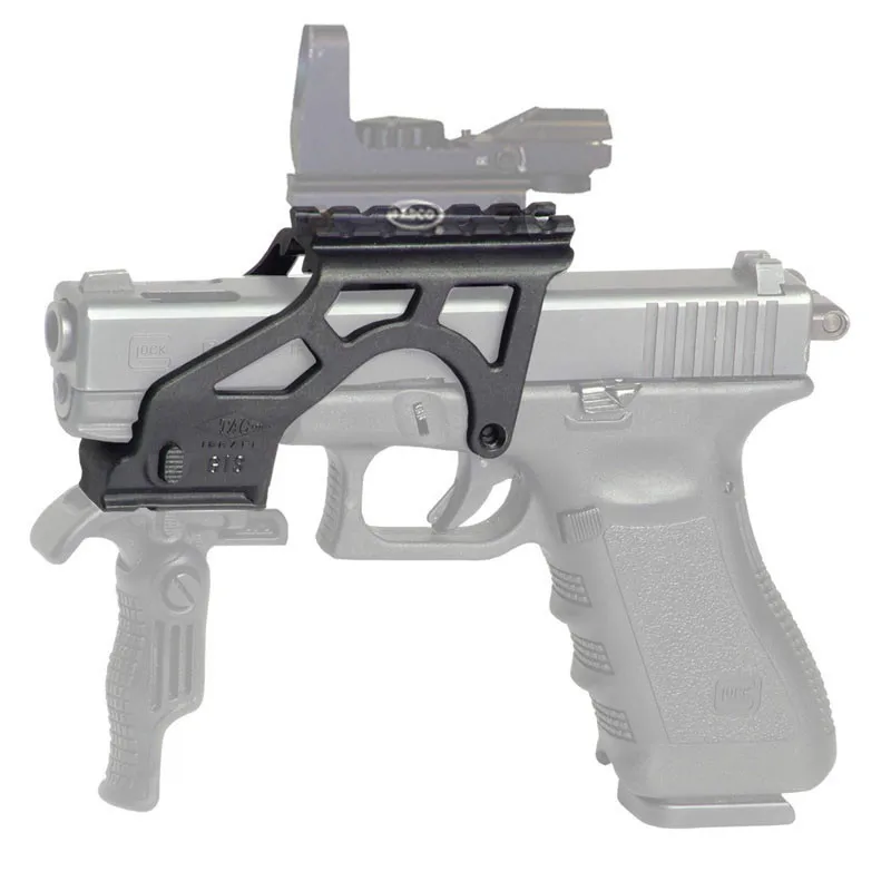 

New Tactical Light Weight Polymer Flashlight Scope Mount with Picatinny For Gl Handgun Pistol 17 19 20 21 22 23 34 Gen 3 & 4