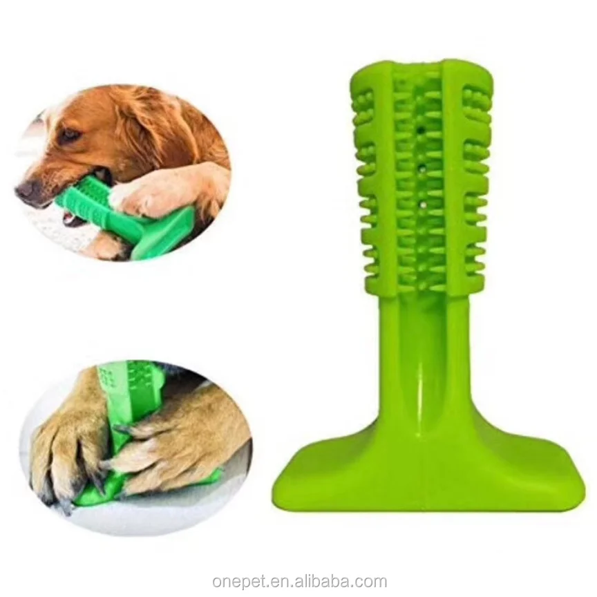 

Durable Dog Toothbrush Pet Chew Toys for Cleaning Teething