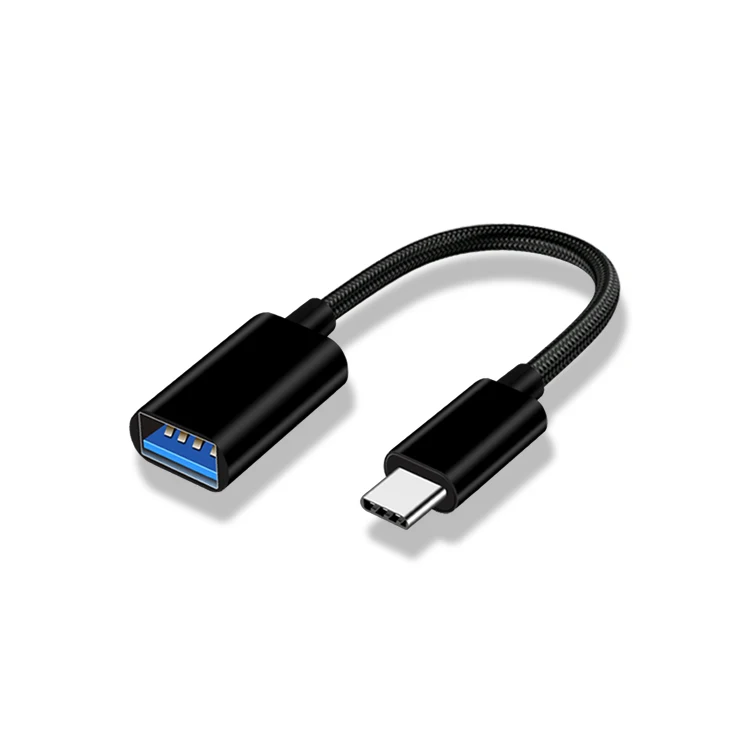 

Braided Durable Adapter Cable OTG USB 3.0 Charging Cable Type C for U Disk/Hard Disk/Keyboard Type OTG Adapter Cable, Customer customization