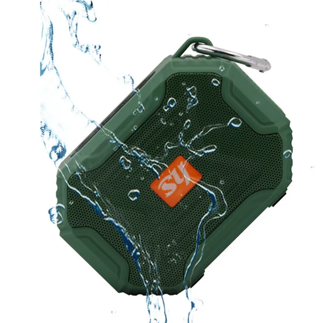 

Portable small waterproof Speaker For All Smart Phone Computer Wireless Subwoofer DJ Speaker Box Waterproof, Black,gray,green