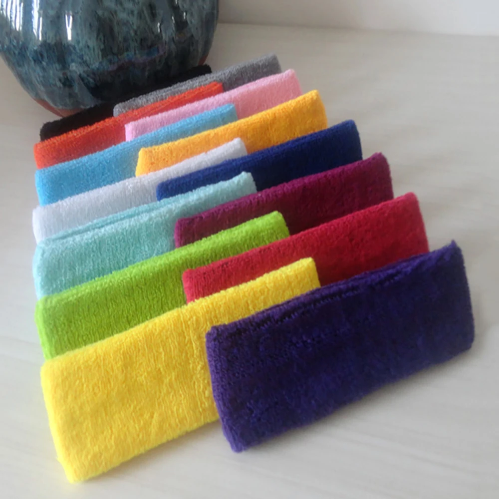 
Wholesale High Quality Sweatband Cotton Headband Sweatbands Customized Logo Cheap Custom Sports Towel Headband Sweatband 