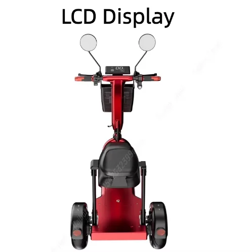 1000W 48V Lithium Battery 3-Speed Parent Child Electric Tricycle Folding 2 Seats Family Elderly Woman 3 Wheels Mobility Scooter